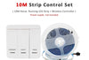 SearchFindOrder 10M Strip Set / Cold White Dynamic Flow Wireless LED Strip Kit 10M/15M 24V DC, WS2811 2835SMD, 120Leds/M, IP30