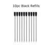 SearchFindOrder 10pc Black Refills Multifunctional 6-in-1 Precision Pen Screwdriver Ruler Caliper Touchscreen Stylus Level and Ballpoint Pen