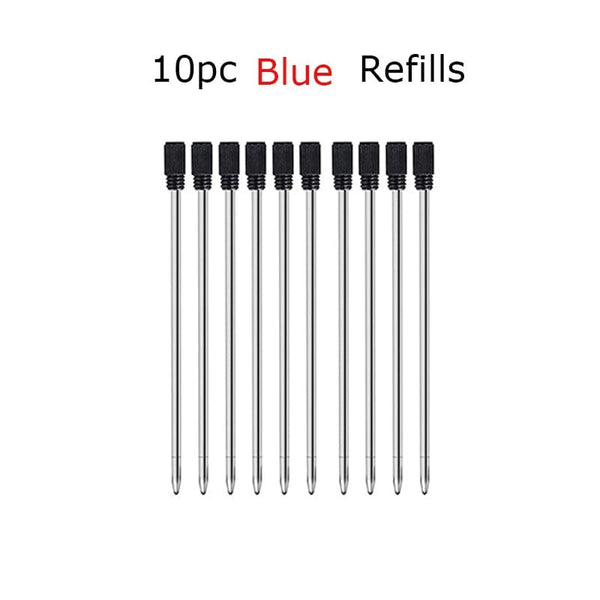 SearchFindOrder 10pc Blue Refills Multifunctional 6-in-1 Precision Pen Screwdriver Ruler Caliper Touchscreen Stylus Level and Ballpoint Pen