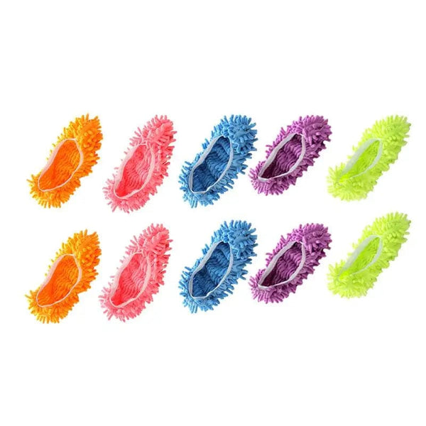 SearchFindOrder 10pcs As Shown Chenille Dust Mop Slippers