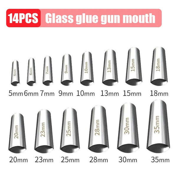 SearchFindOrder 14PCS Stainless Steel Caulk Nozzle Applicator