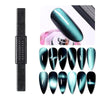 SearchFindOrder 15 Magnetic Cat Eyes Duo Nail Art Wand Dual-Headed Precision for Mesmerizing 3D Line and Strip Effects