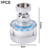 SearchFindOrder 1PCS-Filter Faucet Water Filter Chlorine, Heavy Metals Remover - Soft & Hard Water Bath Filtration Purifier Showers Head