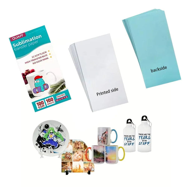 SearchFindOrder 1set 100 Sheets for Heat Press Printer Machine for Sublimation Mugs