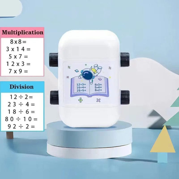 SearchFindOrder 2 in 1 White 2-in-1, Multiplication, Addition, Subtraction and Division Smart Stamp Set for Kids