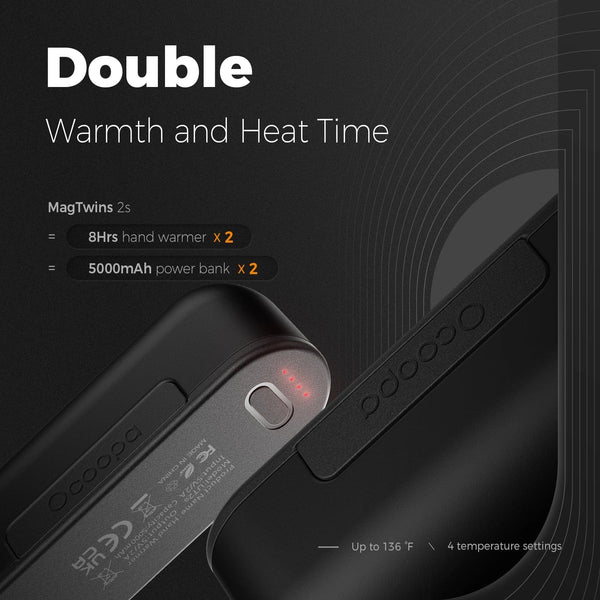 SearchFindOrder 2 PCS Magnetic Electric Hand Warmers