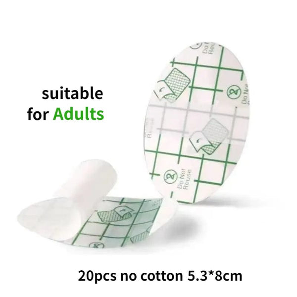 SearchFindOrder 20pc no cotton 5.3x8 Splash Guard 20-Piece Waterproof Ear and Hair Protection Kit for Swimming, Salon, and Shower