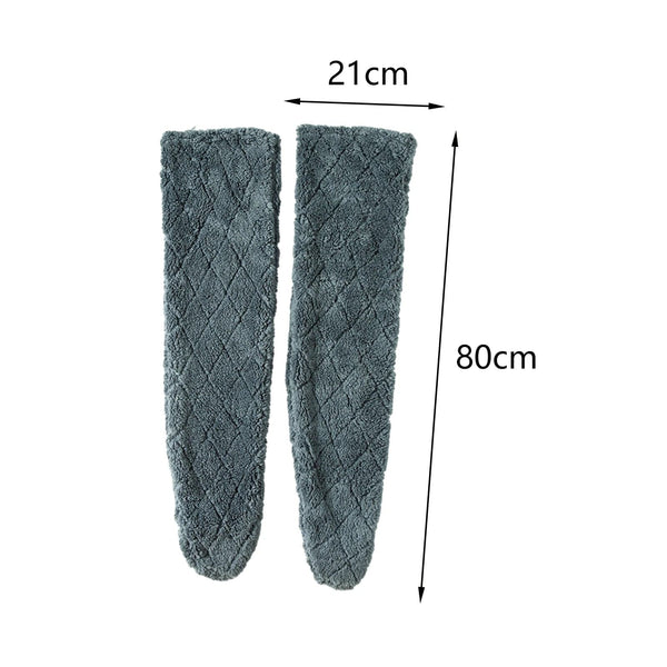 SearchFindOrder 21cmx80cm Dark / One Size Fuzzy High Over Knee Socks