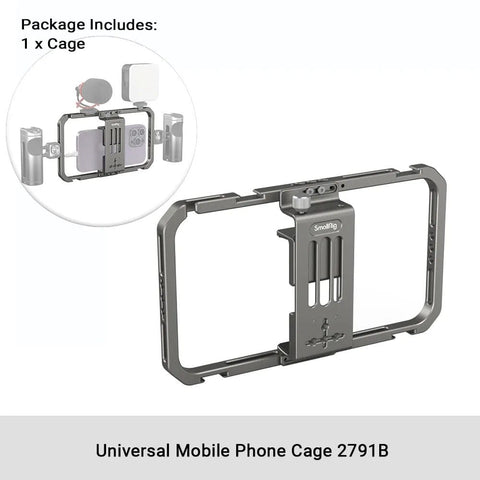 SearchFindOrder 2791B Expandable Smartphone Cage with Foldable Handles and Wireless Control for iPhone 14/13/12