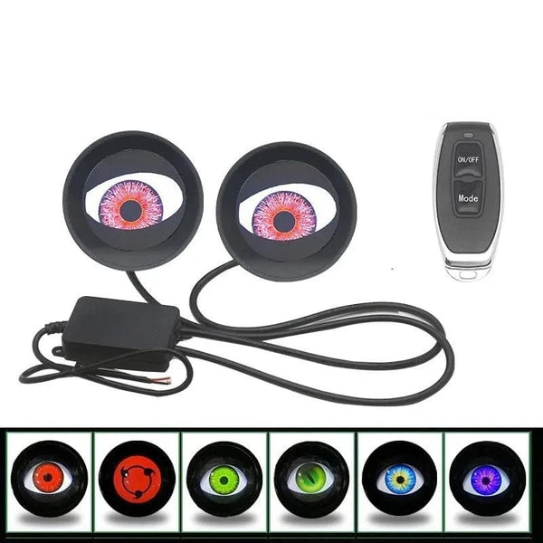 SearchFindOrder 2PC Devil's Eye LED Dynamic Lights
