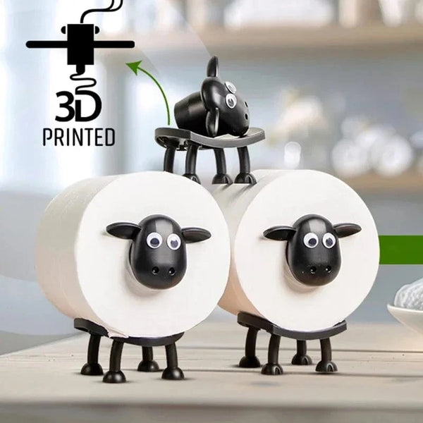 SearchFindOrder 2pcs Cute Sheep Toilet Tissue Rack