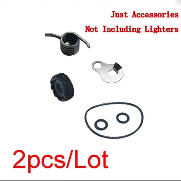 SearchFindOrder 2pcs Replace parts Handmade Brass Mechanical Gasoline Lighter