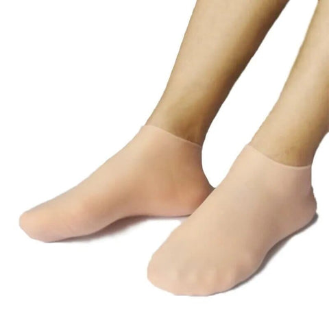 SearchFindOrder 2pcs Soft Heel Comfort Gel Socks Cracked Heel Repair & Moisturizing Foot Care Kit