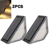 SearchFindOrder 2PCS-Warm light Waterproof Solar Step and Stair Lights