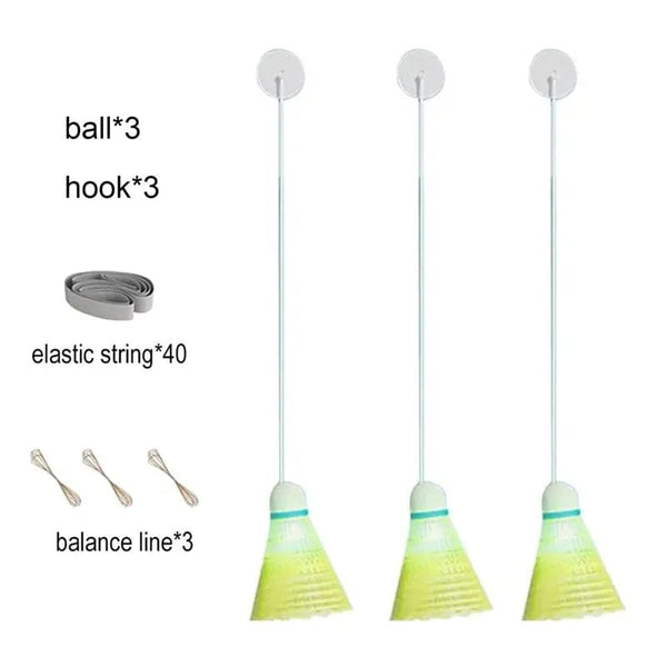 SearchFindOrder 3 ball set Professional Portable Badminton Rebounding Tool for Self-Training Practice