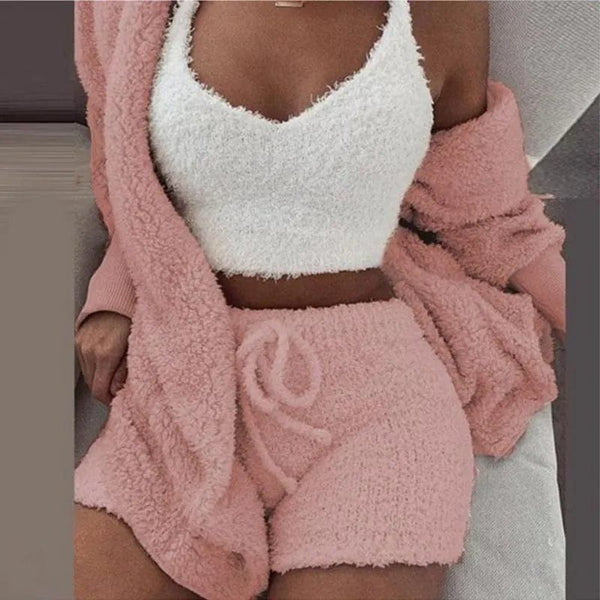 SearchFindOrder 3 PCS Cozy Women's Pajamas