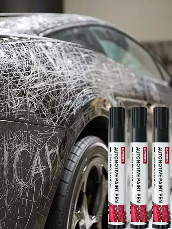 SearchFindOrder 3 Pieces Auto Finish Precision Paint Repair Kit Black & White Scratch Remover Pens
