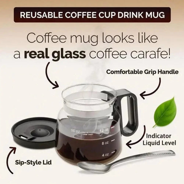 SearchFindOrder 300ML Glass Coffee Mug