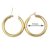 SearchFindOrder 31mm earring Fashion Hoop Earrings