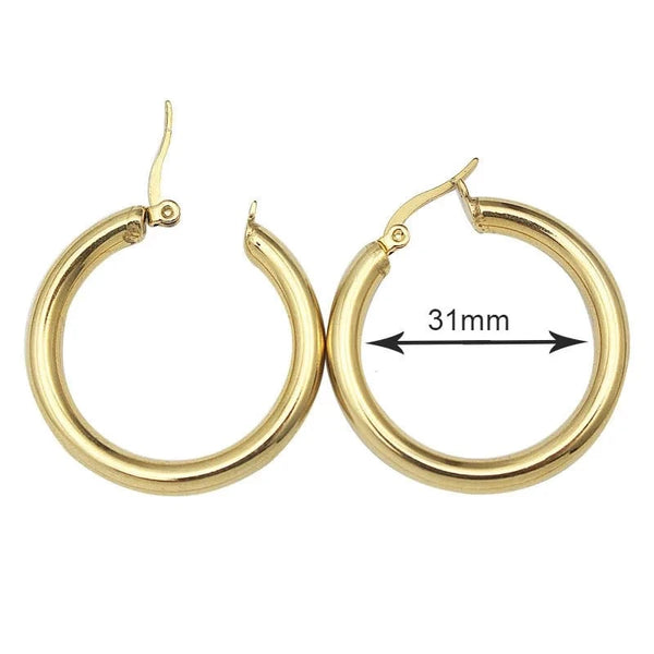 SearchFindOrder 31mm earring Fashion Hoop Earrings