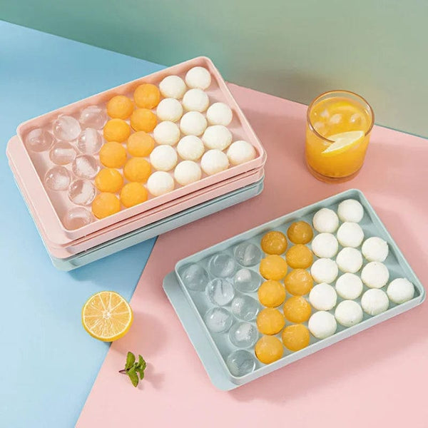 SearchFindOrder 33-in-1 Arctic Sphere Craft Ice Hockey Mold for Whiskey Balls, Popsicles, and Lollipops Ultimate Kitchen Freeze Fun