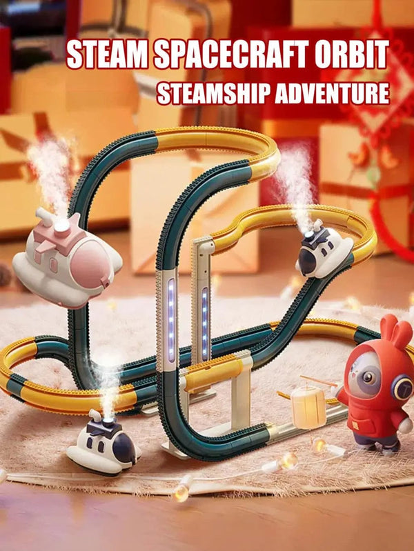 SearchFindOrder 360° Flip Steam Car Track Assembly Trolley