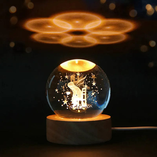 SearchFindOrder 3D Crystal Planet Night Light