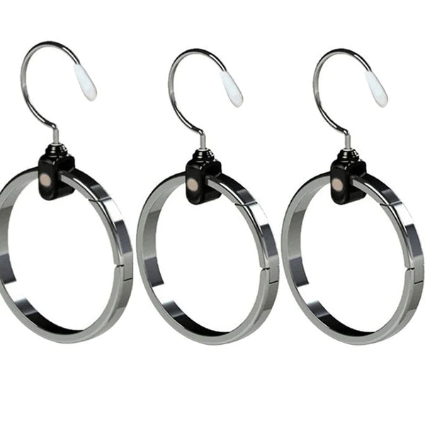 SearchFindOrder 3PCS Circle Multipurpose Clothes Hanger