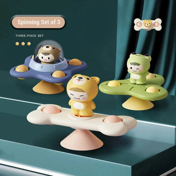 SearchFindOrder 3PCS-H Baby Safe Spin Educational Interactive Toy