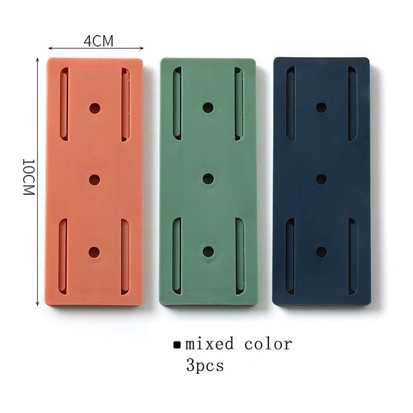 SearchFindOrder 3PCS Mixed color / China Self-Adhesive Power Socket Organizer