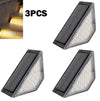 SearchFindOrder 3PCS-Warm light Waterproof Solar Step and Stair Lights