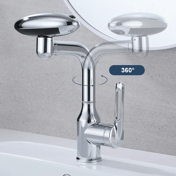 SearchFindOrder 4 in 1 360° Rotation Universal Waterfall Basin Faucet