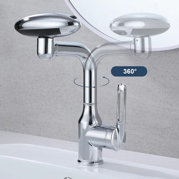 SearchFindOrder 4 in 1 360° Rotation Universal Waterfall Basin Faucet