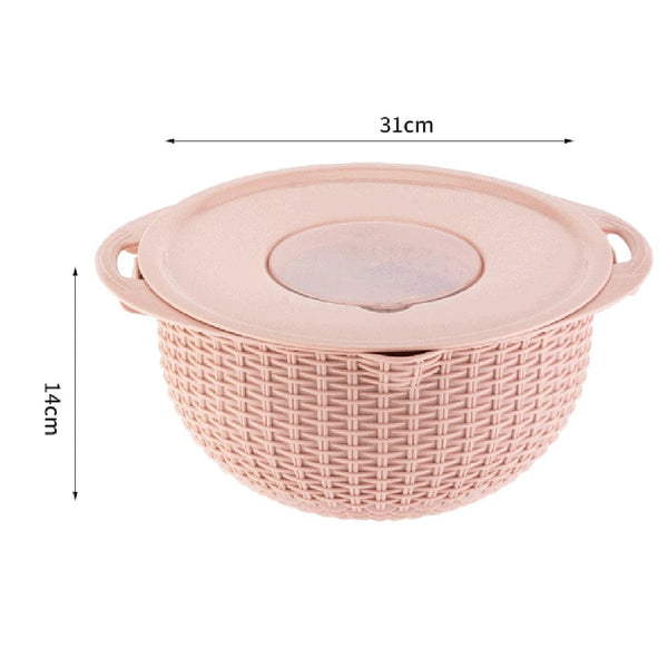 SearchFindOrder 4-in-1 Colander with Mixing Bowl Set