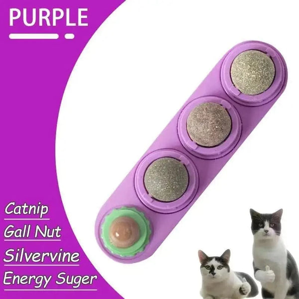 SearchFindOrder 4PCS Purple Natural Catnip Toys