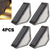 SearchFindOrder 4PCS-Warm light Waterproof Solar Step and Stair Lights