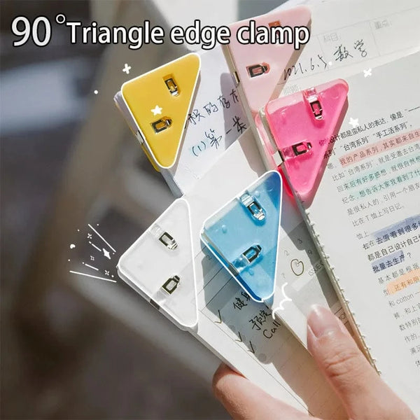 SearchFindOrder 5pcs-random colors Multi Color Triangular Corner Clip