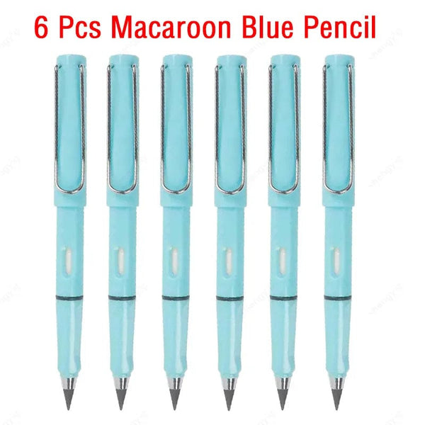 SearchFindOrder 6 macaroon blue Magic Flow 6-Piece Infinite Inkless Fountain Pen Set for Art, Sketching, and Kids' Gifts
