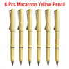 SearchFindOrder 6 macaroon yellow Magic Flow 6-Piece Infinite Inkless Fountain Pen Set for Art, Sketching, and Kids' Gifts
