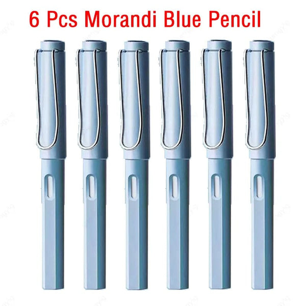 SearchFindOrder 6 morandi blue Magic Flow 6-Piece Infinite Inkless Fountain Pen Set for Art, Sketching, and Kids' Gifts