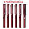 SearchFindOrder 6 retro red Magic Flow 6-Piece Infinite Inkless Fountain Pen Set for Art, Sketching, and Kids' Gifts