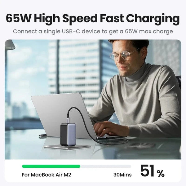 SearchFindOrder 65W Travel Adapter