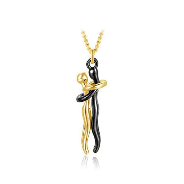 SearchFindOrder 67cm L Pendant 1 Exquisite Couple's Hugging Pendant Necklace
