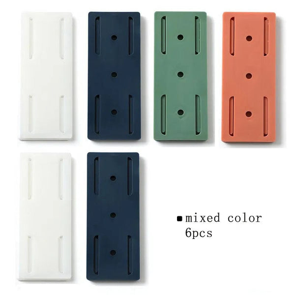 SearchFindOrder 6PCS Mixed color / China Self-Adhesive Power Socket Organizer