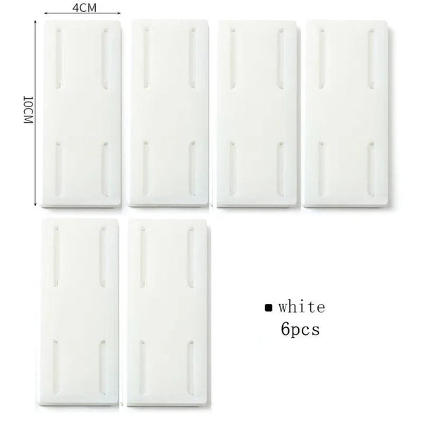 SearchFindOrder 6PCS White / China Self-Adhesive Power Socket Organizer