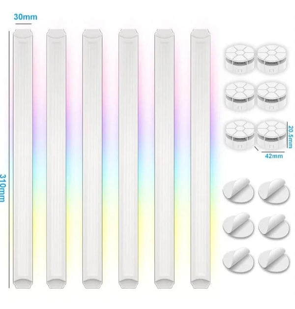 SearchFindOrder 6PCS White Lamp / AU / CHINA LED Smart Wall Lamp