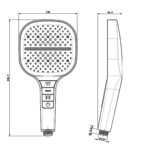 SearchFindOrder 7-in-1 High Pressure Shower Head