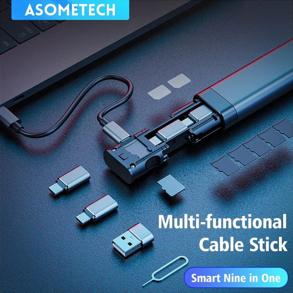 SearchFindOrder 9-in-1 USB-C OTG Adapter & Memory Hub