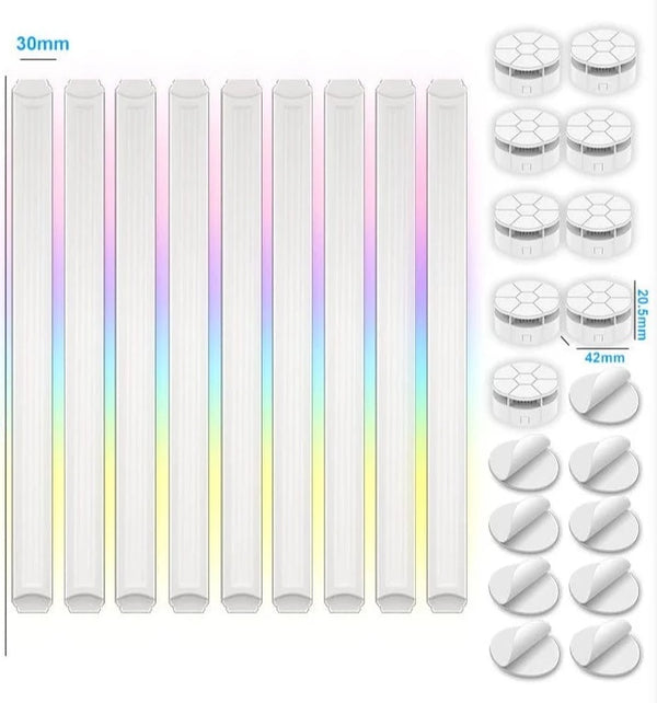 SearchFindOrder 9PCS White Lamp / AU / CHINA LED Smart Wall Lamp