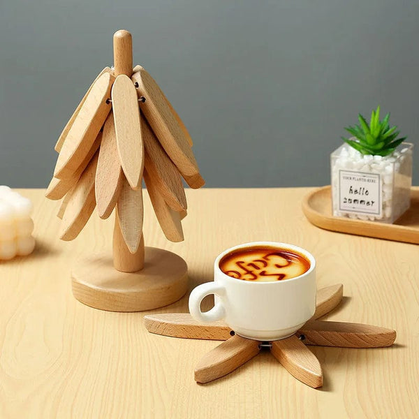 SearchFindOrder A Wooden Tree Design Coasters